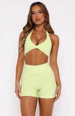 Keep Up High Waisted Shorts 4" Citrus