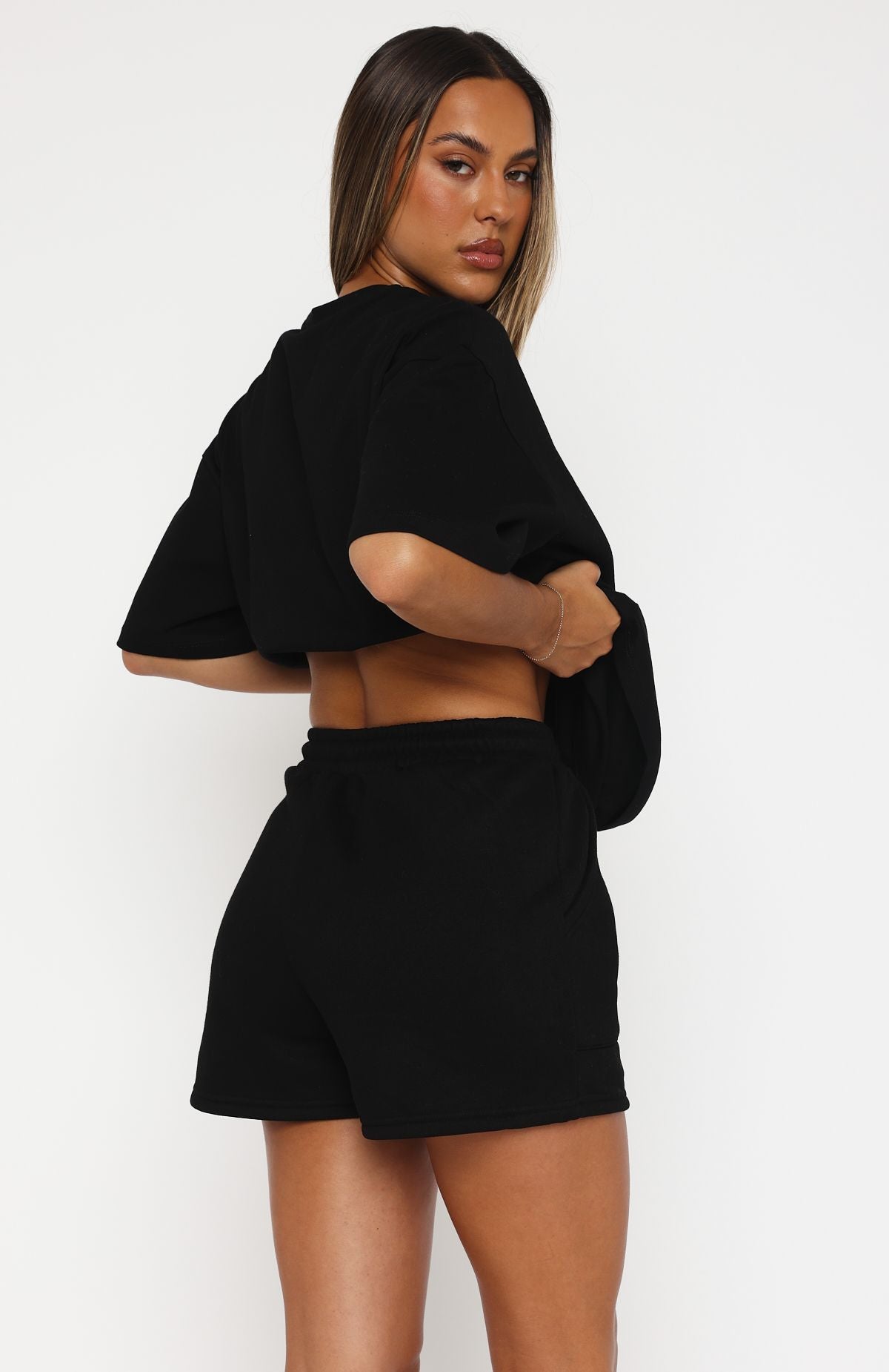 Offstage Lounge Shorts Onyx | White Fox Boutique US