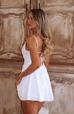 Do You Hate Me Mini Dress White