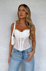 Drop The Game Bustier White