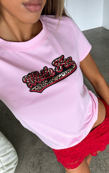 NEW deals Daydream Nation Fucketh Thyself Mauve Thin Crop Sleepshirt Tshirt Pink Small