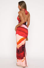 Kiwi Kisses Maxi Dress Sunset Petal