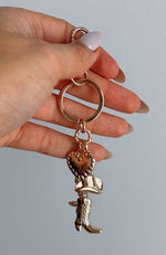 Good Girl Gone Missing Key Chain Gold