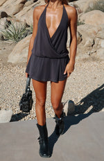 Favourite Moment Mini Dress Charcoal