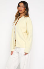 Unbreakable Bond Knit Jacket Lemon | White Fox Boutique US
