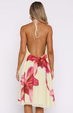 knee length dresses for ladies Heartbreaker Status Mini Dress Lemon Twist