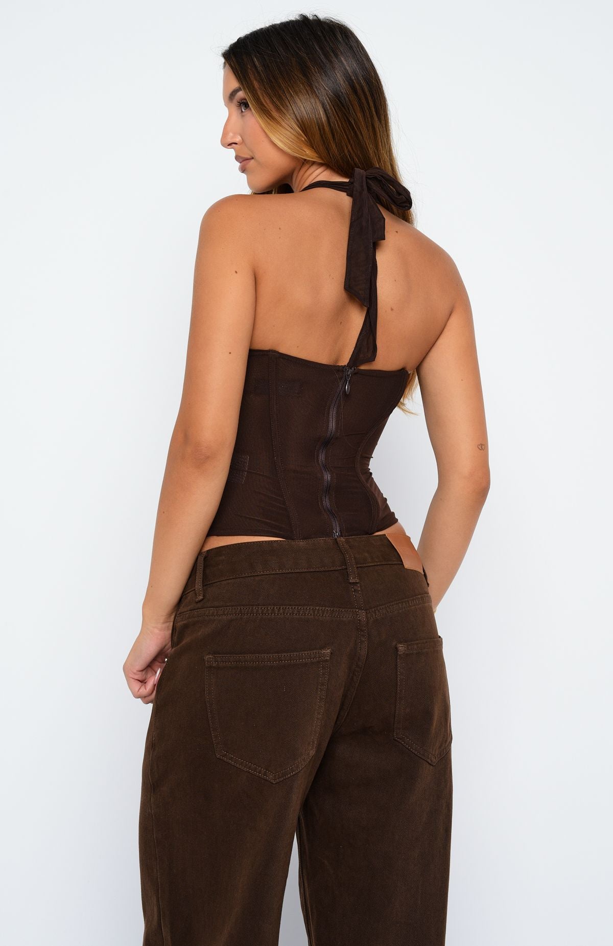 It's A Sure Thing Bustier Chocolate | White Fox Boutique US
