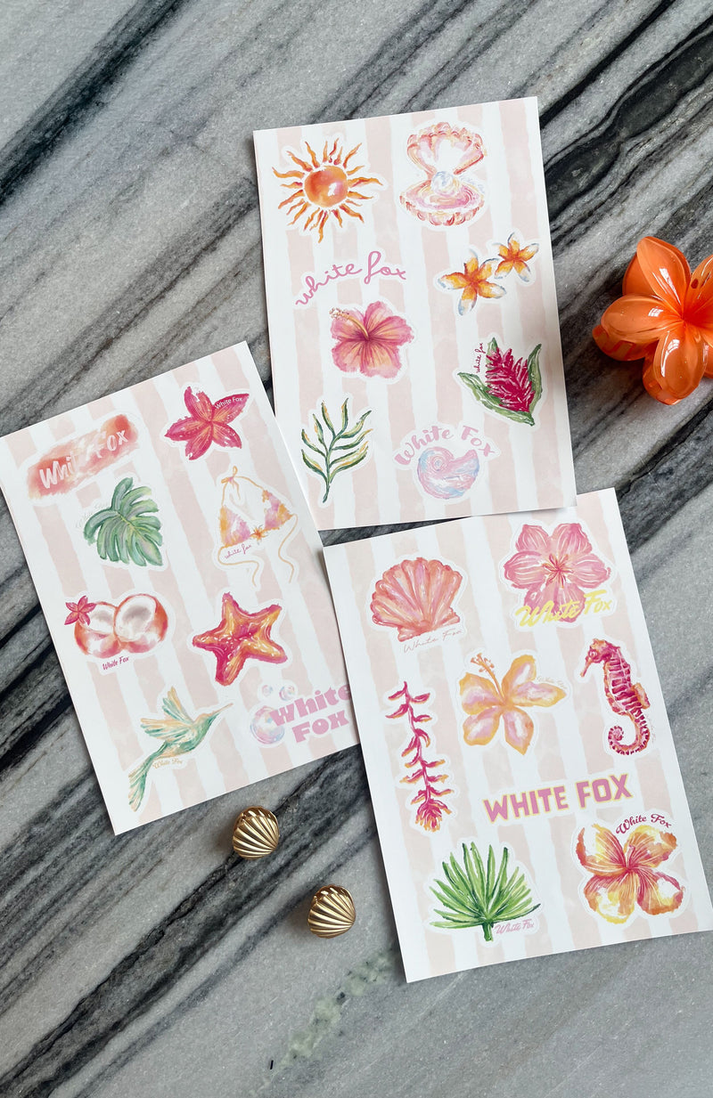 Tropical Baby Sticker Pack Mixed