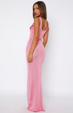 Marine Mist Sequin Knit Maxi Dress Pink Marine Mist Sequin Knit Maxi Dress Pink