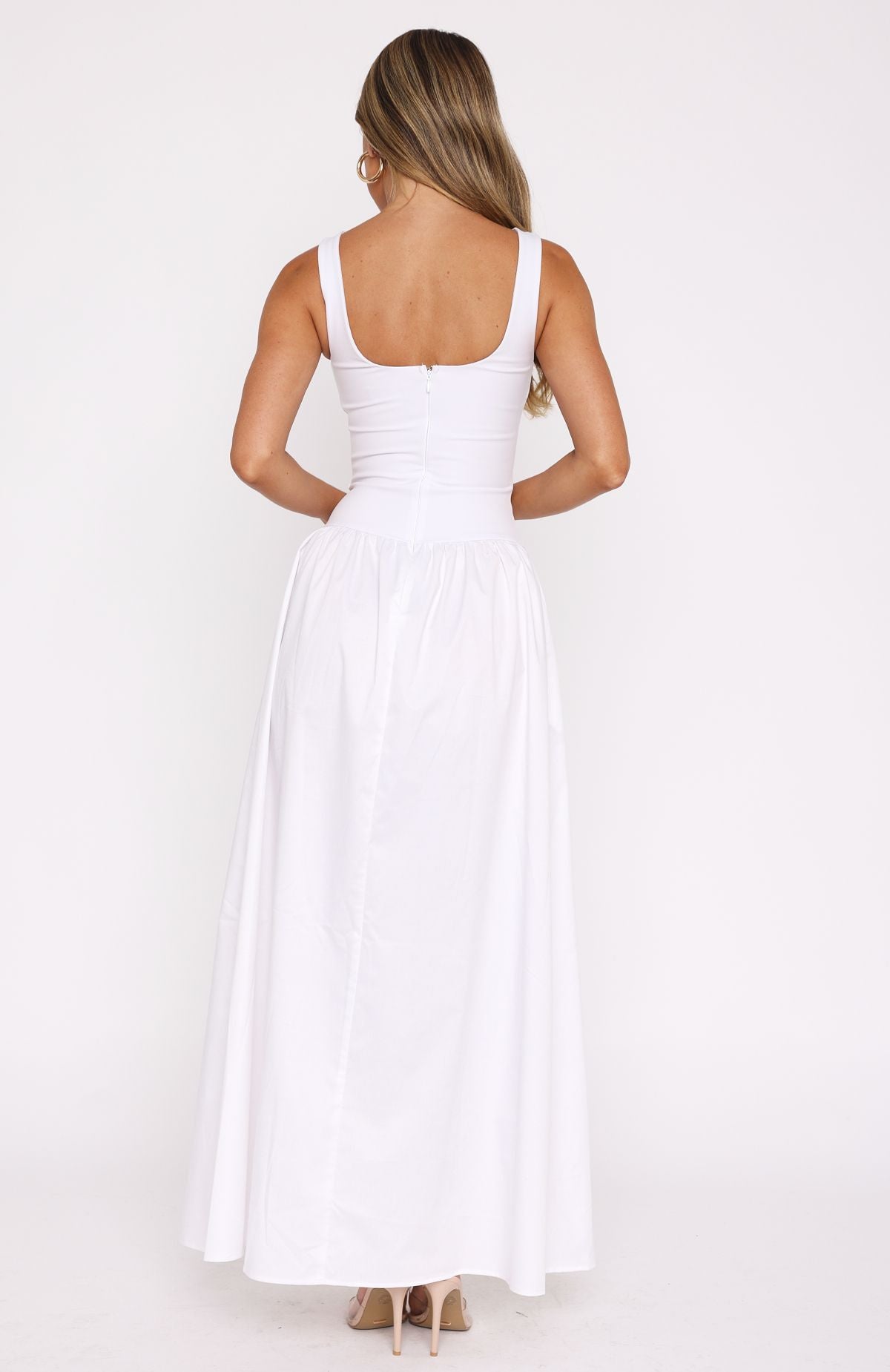 aqua green maxi dress Oliphant Taj Aqua V-Neck Maxi Dress Taj Aqua / S