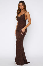 Lust For Life Maxi Dress Chocolate