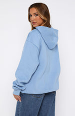 Give It Away Oversized Hoodie Dusty Blue