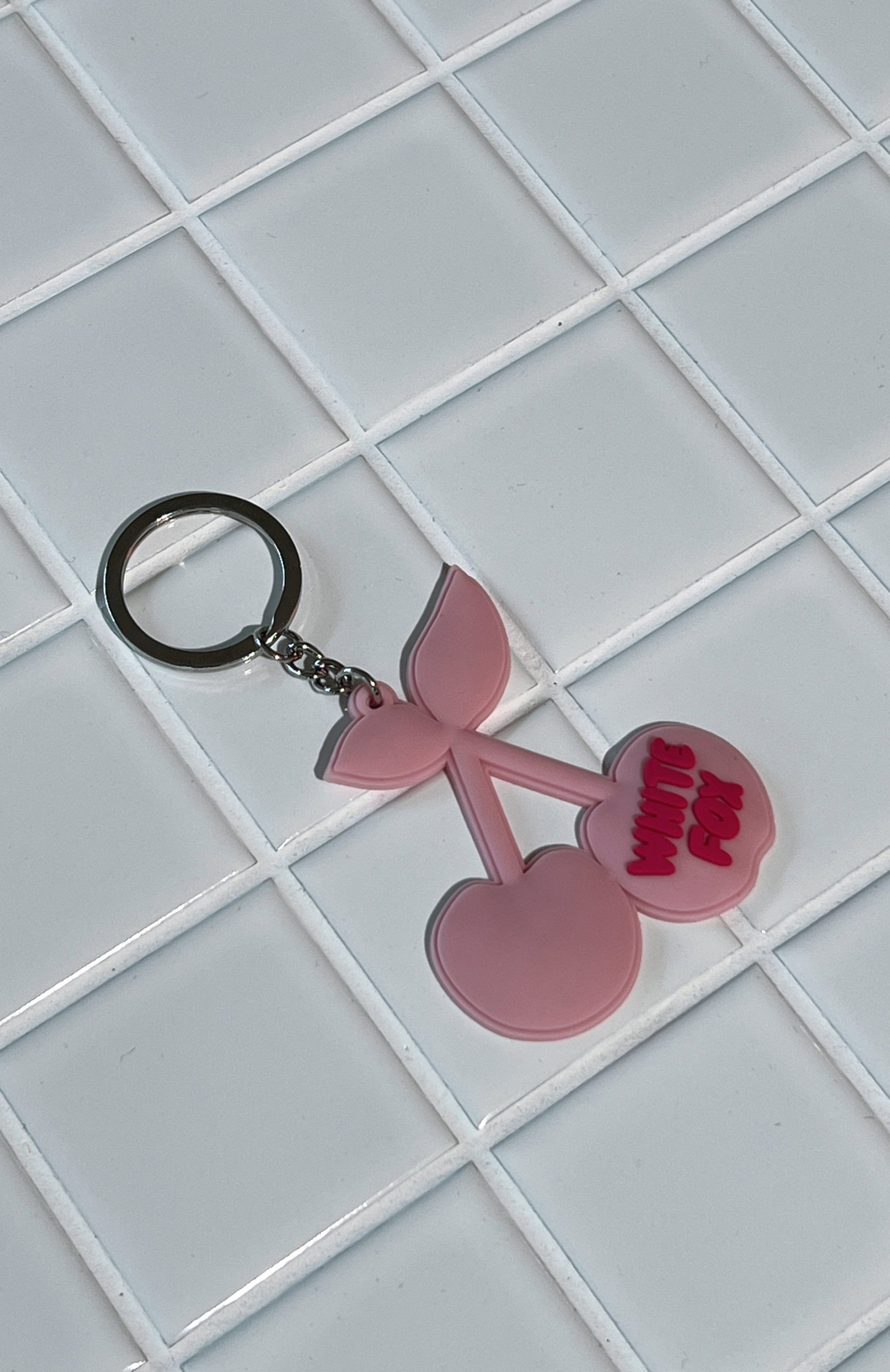 Cherry On Top Keychain Pink | White Fox Boutique US