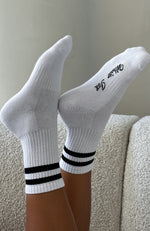 Grounded Socks White/Black