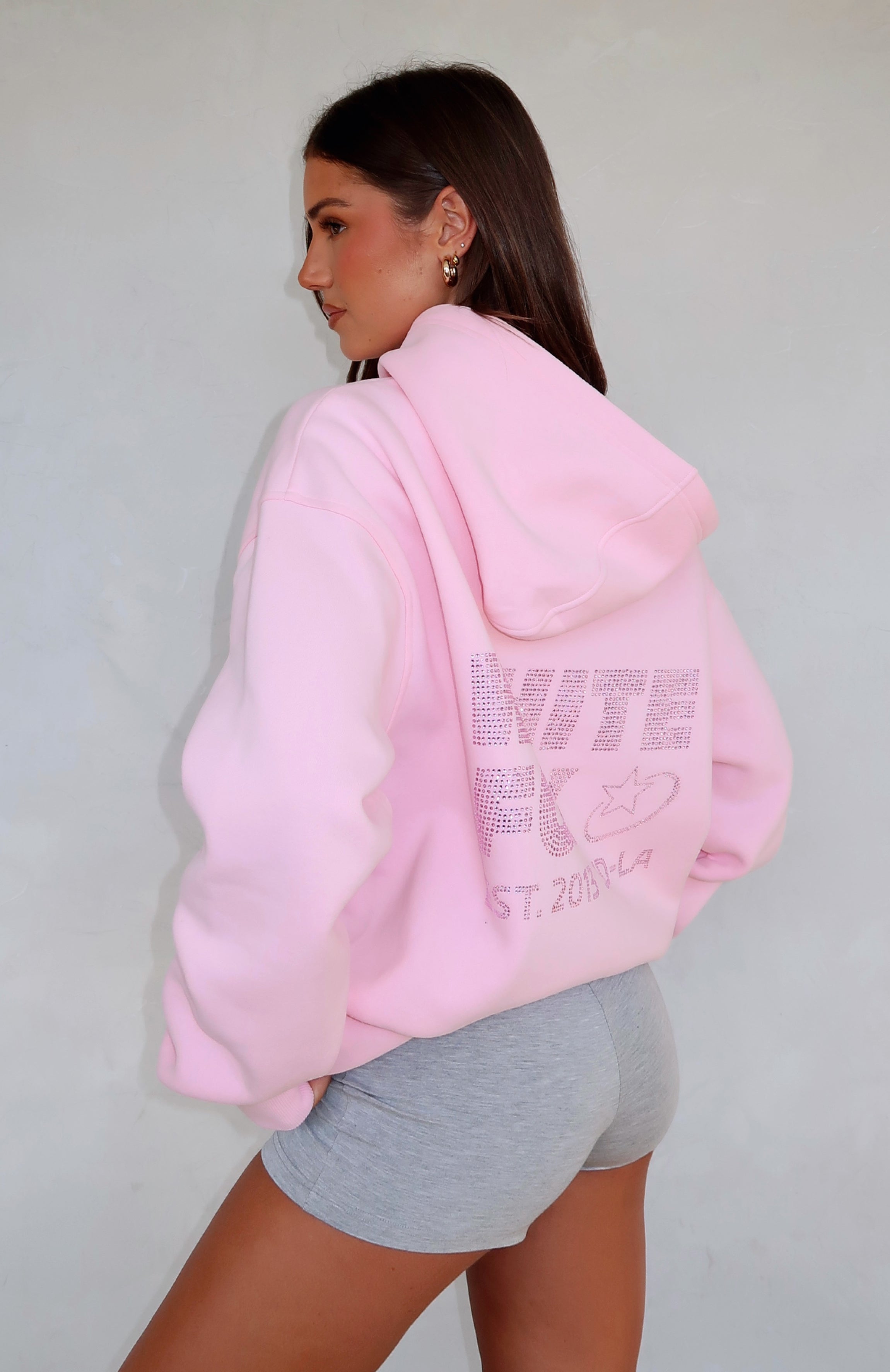 Always Shining Oversized Hoodie Posy | White Fox Boutique US