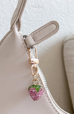 Stefanie Key Ring Pink Strawberry