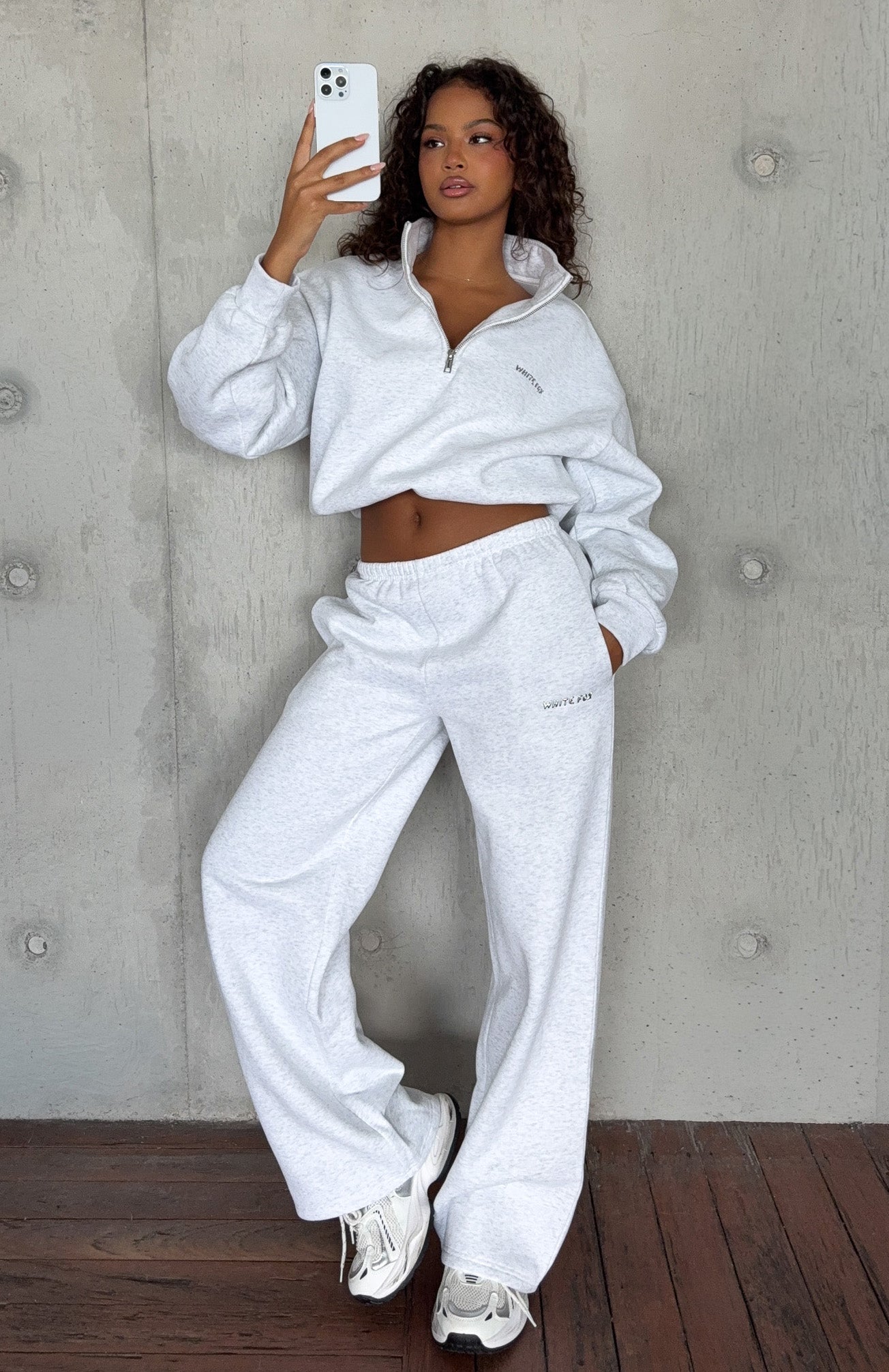 frey オールウェイズスウェット　ホワイト Test Drive Oversized Sweater Grey Marle | White Fox Boutique US