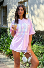 Go For The Shot Oversized Jersey Pink