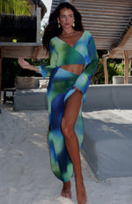 Paradise Palms Maxi Skirt Costa Verde