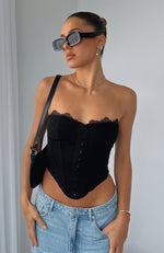 First And Last Bustier Black