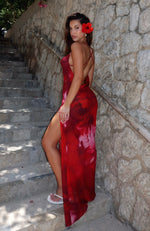 Secret Sounds Maxi Dress Cherry Desire