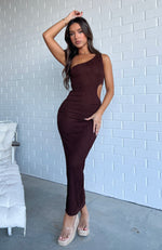 A Gift To Me Maxi Dress Chocolate