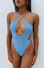 Permanent Vacation One-Piece Cornflower