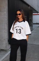 Take The Chance Oversized Jersey White