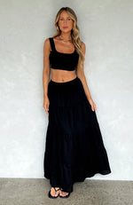 In That Moment Maxi Skirt Black