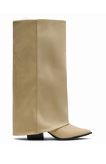 I'm That Girl Knee High Boots Neutral Suede