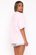 With Love In The Moment Oversized Tee Pink