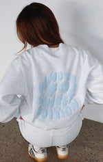 Sweet Edition Oversized Sweater Grey Marle