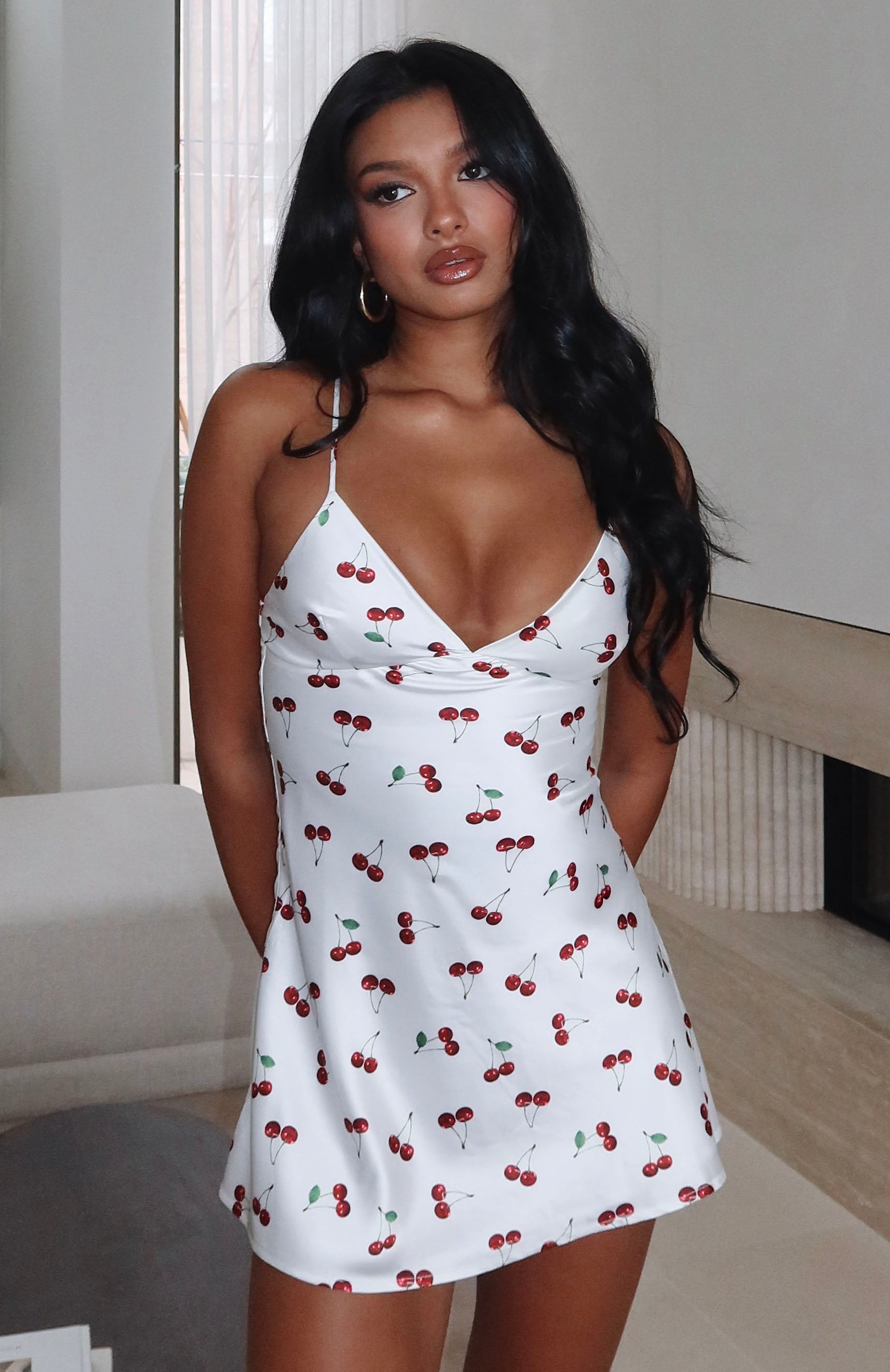 Let's Get Going Mini Dress Cherry | White Fox Boutique US