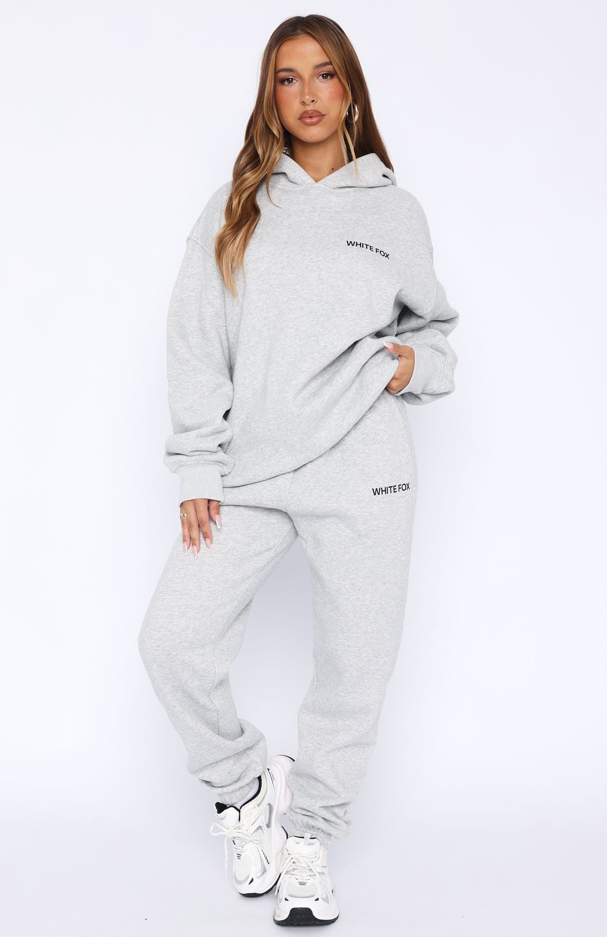 Core Classic Sweatpants Dark Grey Marle | White Fox Boutique US