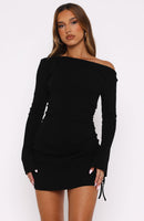 Moment For Life Long Sleeve Mini Dress Black