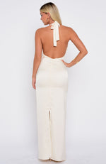 Night-Time Madness Halter Maxi Dress Oyster Night-Time Madness Halter Maxi Dress Oyster