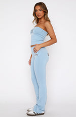 Team New York Flare Pants Dusty Blue