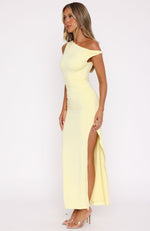 Little Bit Dramatic Maxi Dress Lemon