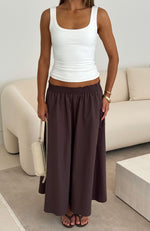 Lost In Your Love Maxi Skirt Chocolate | White Fox Boutique US