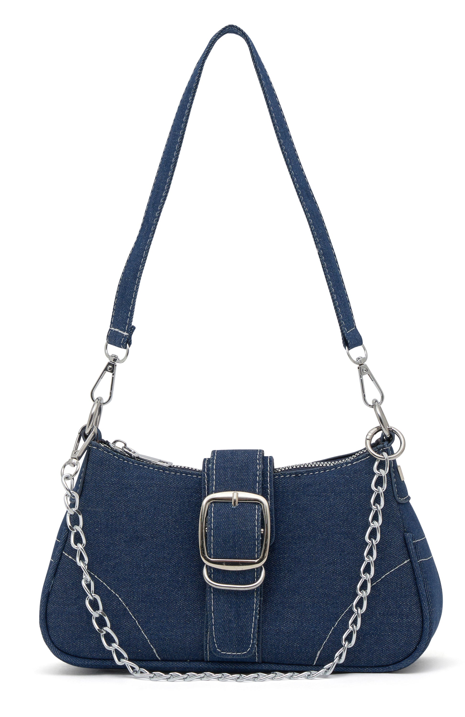 Kinsley Shoulder Bag Blue Denim | White Fox Boutique US