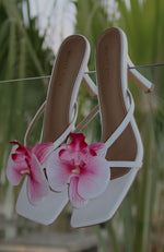 Megan Mules White/Pink