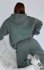 Leisure Edition Oversized Hoodie Dark Green