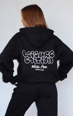Leisure Edition Oversized Hoodie Black