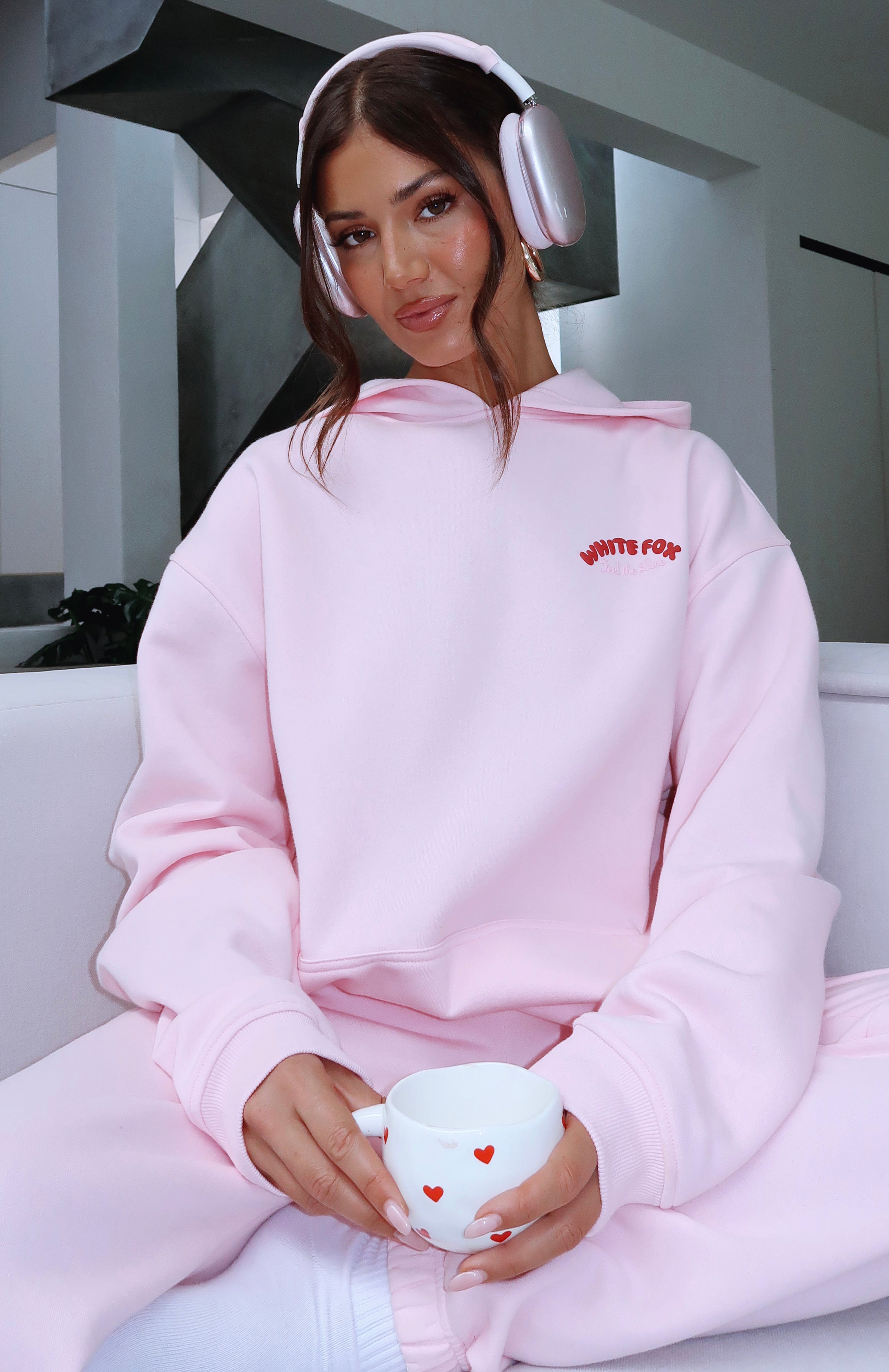 Love Me Tender Oversized Hoodie Pink | White Fox Boutique US
