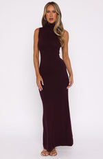 Finding My Power Knit Maxi Dress Plum