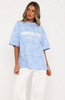 Vol. 1 Oversized Tee Blue Bow