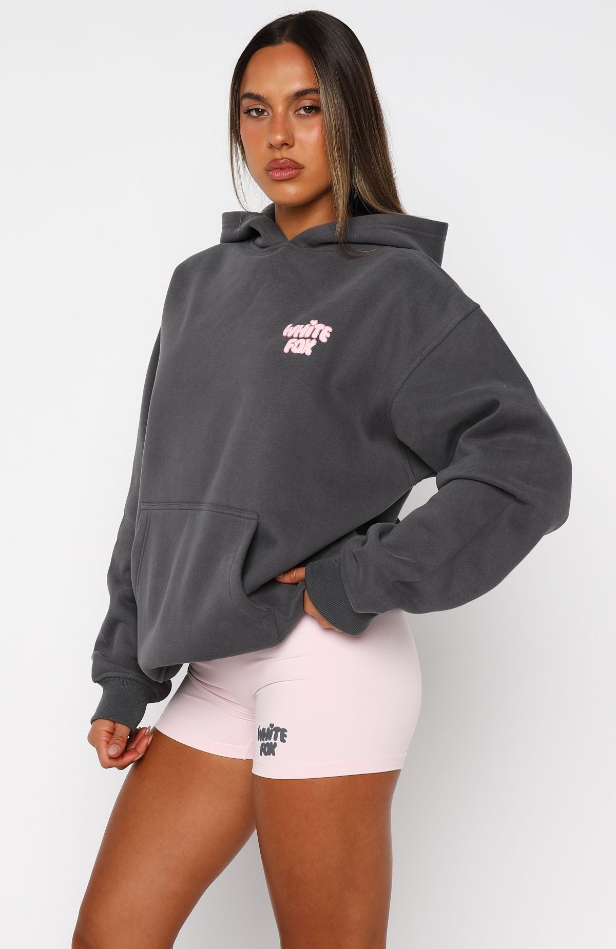 Daydreamers Angelina Oversized Hoodie Volcanic | White Fox Boutique US