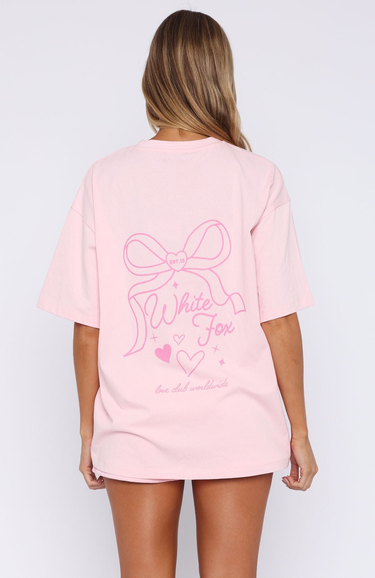 Love You Forever Oversized Tee Pink | White Fox Boutique US