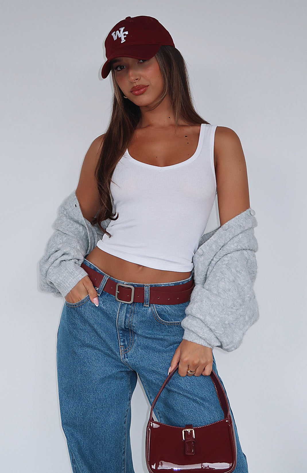 Mad About Love Tank Top White | White Fox Boutique US