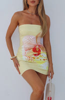 Make Up My Mind Mini Dress Canary Orchid